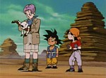 Trunks, Son Goku et Pan