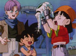 Trunks, Son Goku et Pan